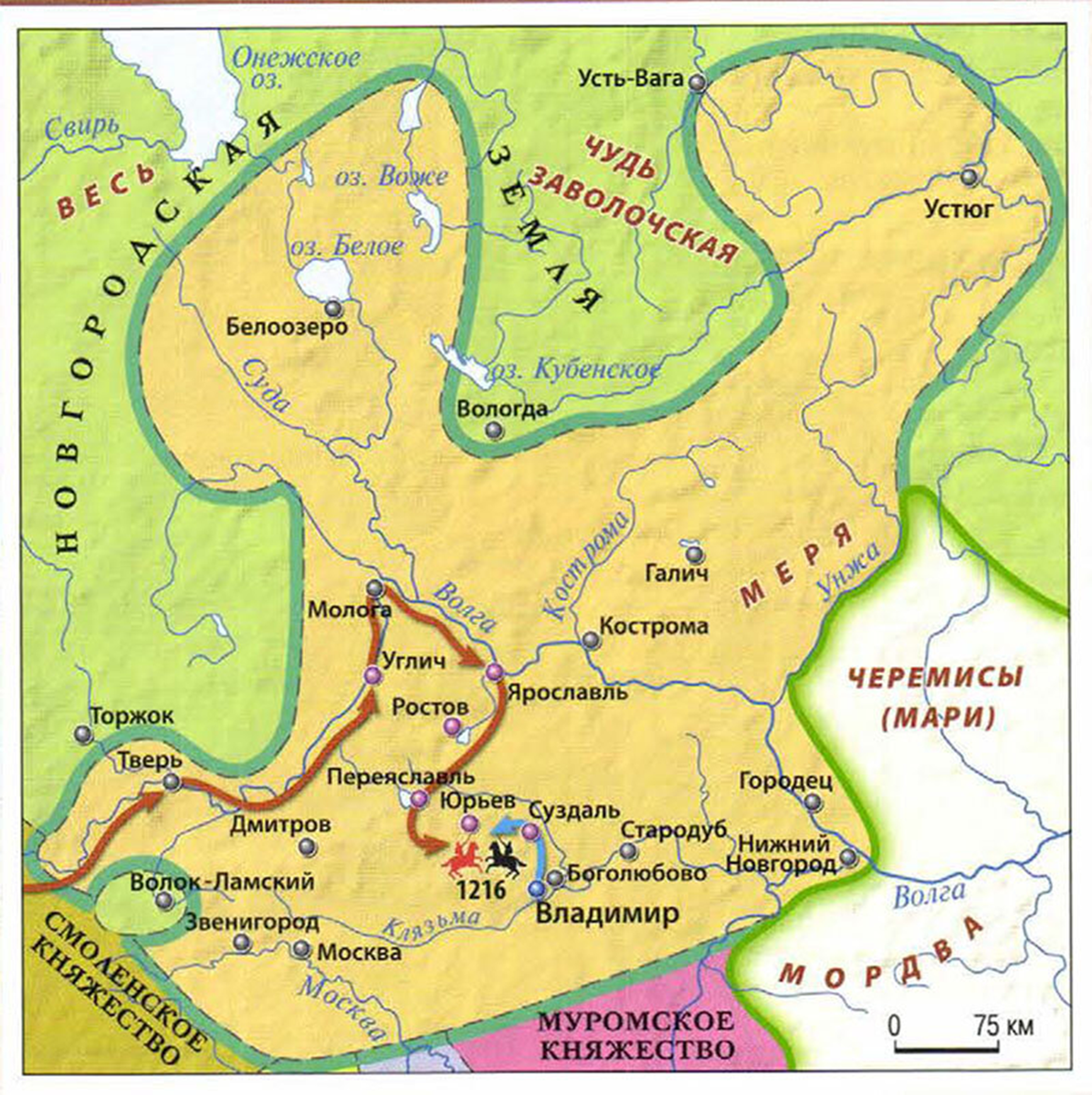 Крупные города черниговской земли. Карта владимирорсуздальского княжества. Владимиро-Суздальское княжество карта. Владимросуздальское княжество карта.