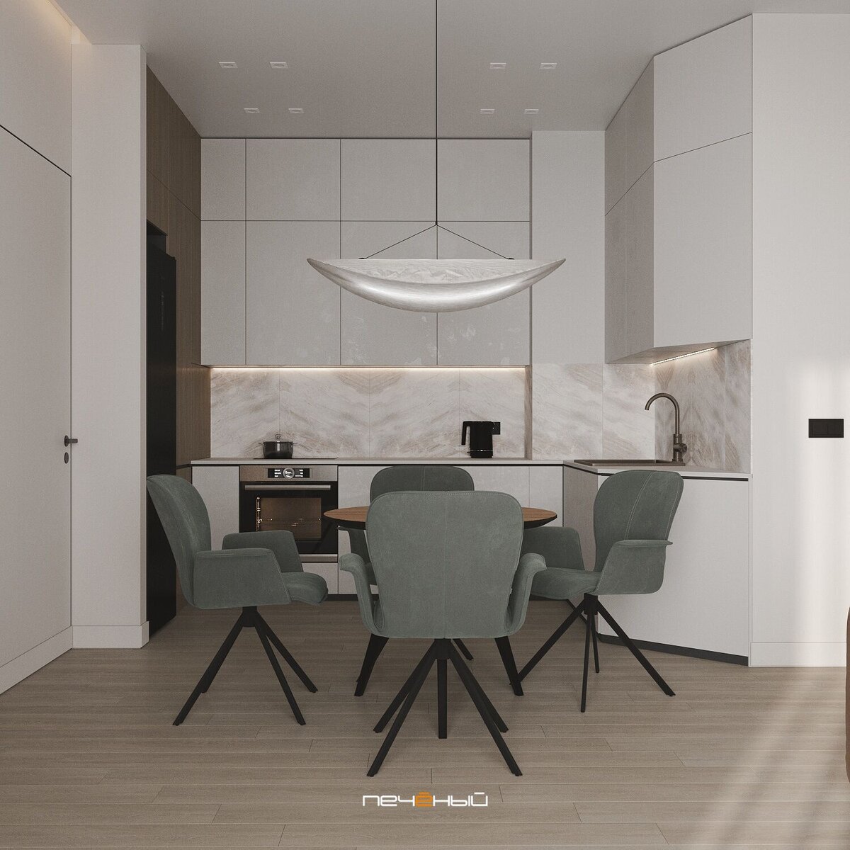 Дизайн кухни-гостиной