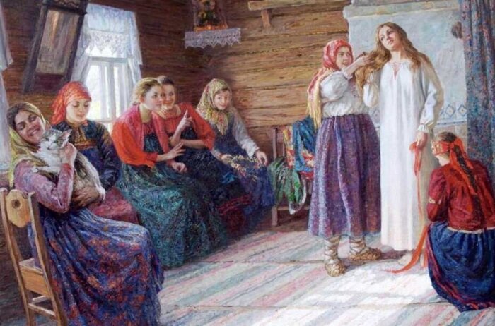  В старину подружки невесты помогали ей готовиться к свадьбе. /Фото: aroma-avenue.ru