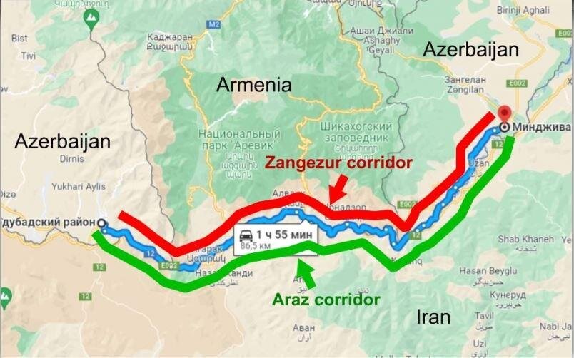 Проект зангезурского коридора