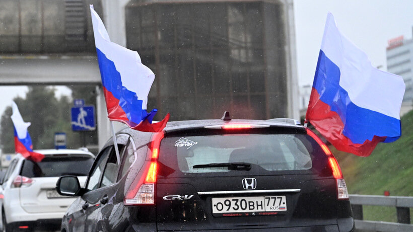    Автопробег к д.р. Президента ©Заур Карамызов Пресс-служба «Народного фронта»