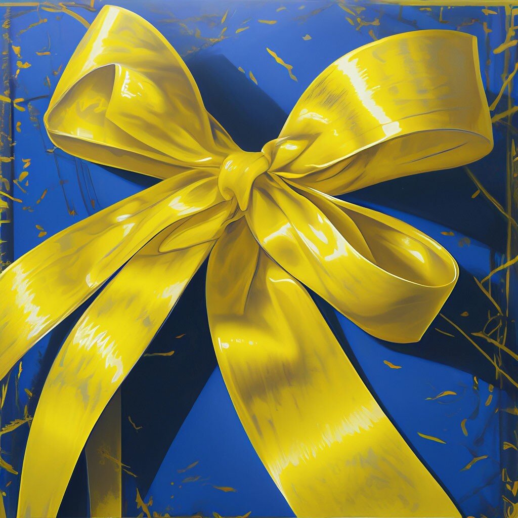 YELLOW RIBBON
⠀
The custom of tying a yellow ribbon around a tree to symbolize waiting love seems to go back at least as far as the days of Nero. A recently unearthed villa (thought to be that of Nero’s wife) in Pompeii and covered by the Mt Vesuvius eruption of AD 79 contains a mural depicting a man standing at a tree with a yellow ribbon 🎀 tied round it.
⠀
The song/poem “She wore a yellow ribbon” has appeared in various forms for at least four centuries. It is based upon the same general theme: A woman of destiny is under some sort of test or trial as she waits for her beloved to return. Will she be true to him?
⠀
This seems to be the lingering question and the basis for a great unfolding drama.
⠀
The song appears to have been brought to America from Europe by English settlers. The origin of the yellow ribbons seems likely to have come from out of the Puritan heritage.
⠀
It was during the English Civil War that the Puritan Army of English Parliament wore yellow ribbons and yellow sashes onto the battlefield.
⠀
The symbol became widely known in civilian life in the 1970s. It was the central theme of the popular song “Tie a Yellow Ribbon Round the Old Oak Tree”, Written by Irwin Levine and L. Russell Brown and recorded by Tony Orlando and Dawn (among many others), as the sign a released convict requested from his wife or lover to indicate that she would welcome him home. He would be able to see it from the bus driving by their house, and would stay on the bus in the absence of the ribbon. He turned out to be very welcome: there were a hundred yellow ribbons.
⠀
The yellow ribbon is also the scholastic symbol of a new future and thus is also used on either graduation degree or a graduation robe.