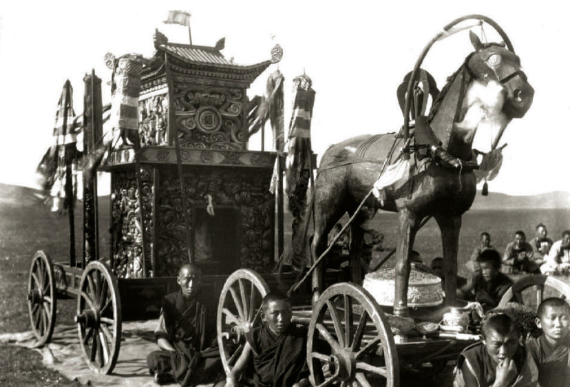 Колесница Майдари. Цугольский дацан (?) 1907 г.(?). Забайкальский краевой краеведческий музей имени А.К. Кузнецова