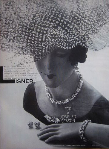 Редкий рекламный постер бренда Lisner 1950-х годов