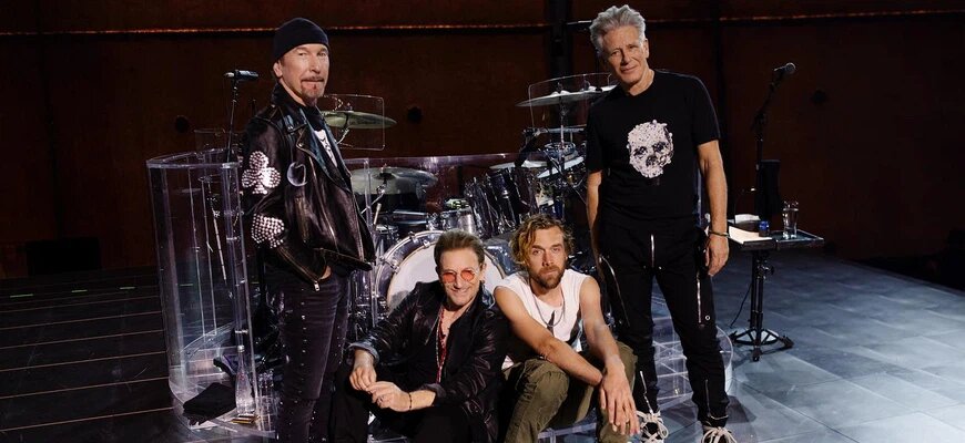 U2 на открытии комплекса «Сфера» в Лас-Вегасе, шоу U2:UV Achtung Baby Live at Sphere, сентябрь 2023 года © Соцсети U2