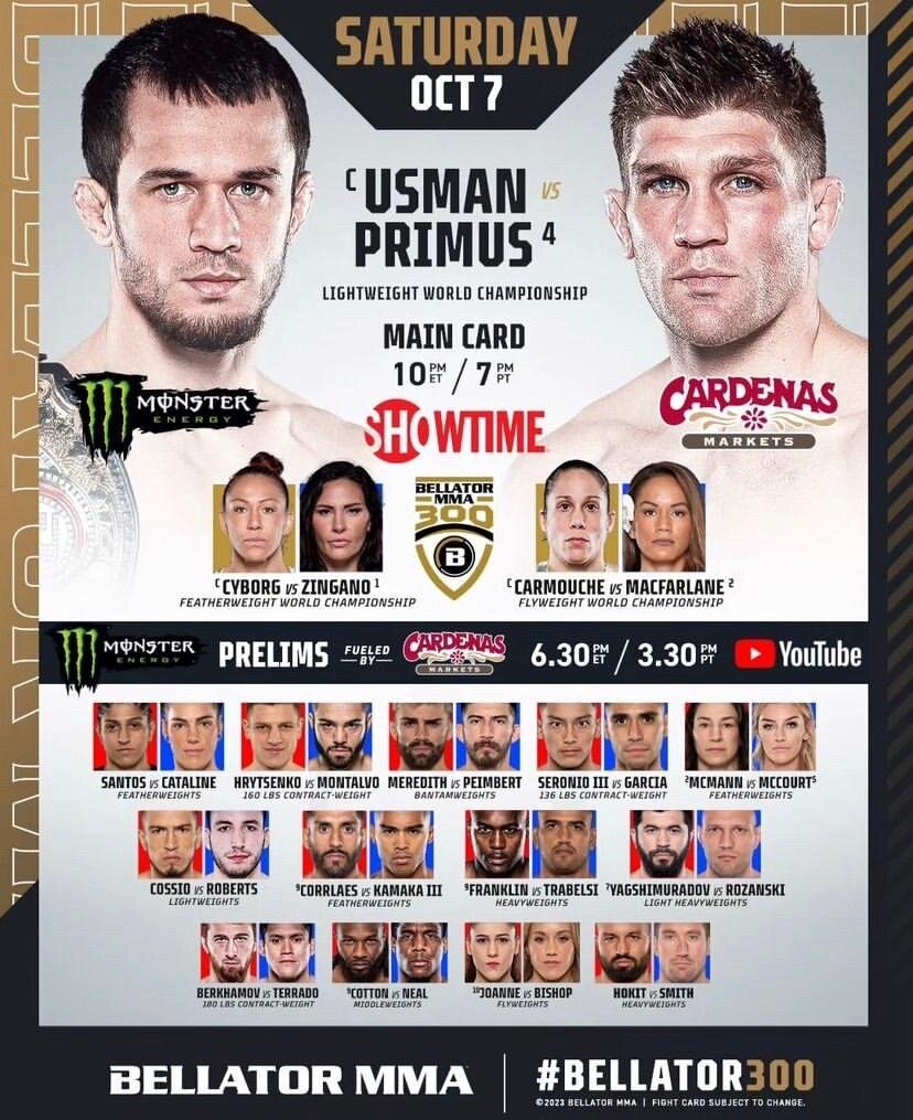     Кард Bellator 300