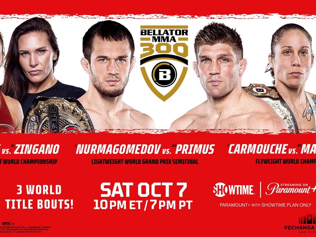    Официальный постер Bellator 300© Bellator MMA