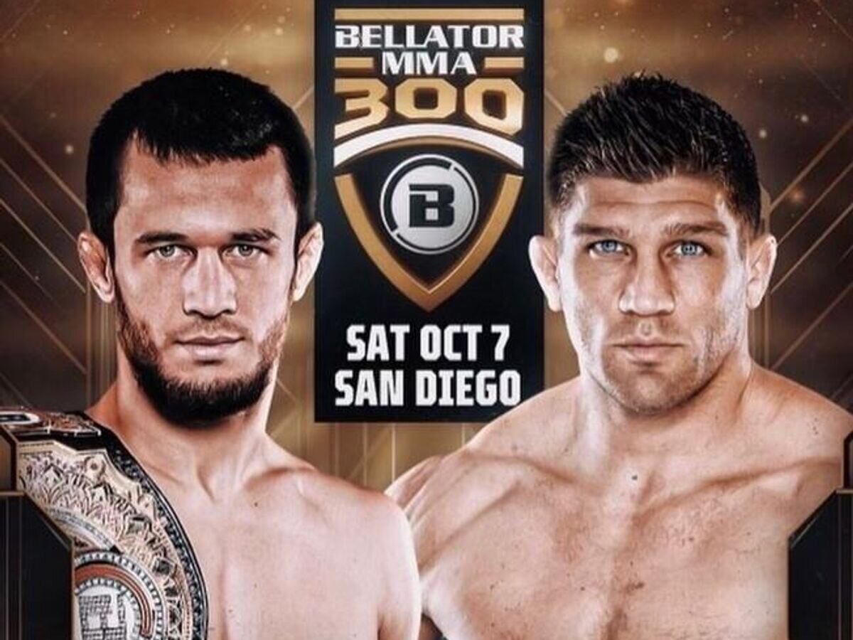    Афиша боя Нурмагомедова против Примуса на Bellator 300© Bellator MMA