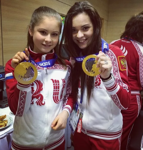 Аделина Сотникова и Юлия Липницкая