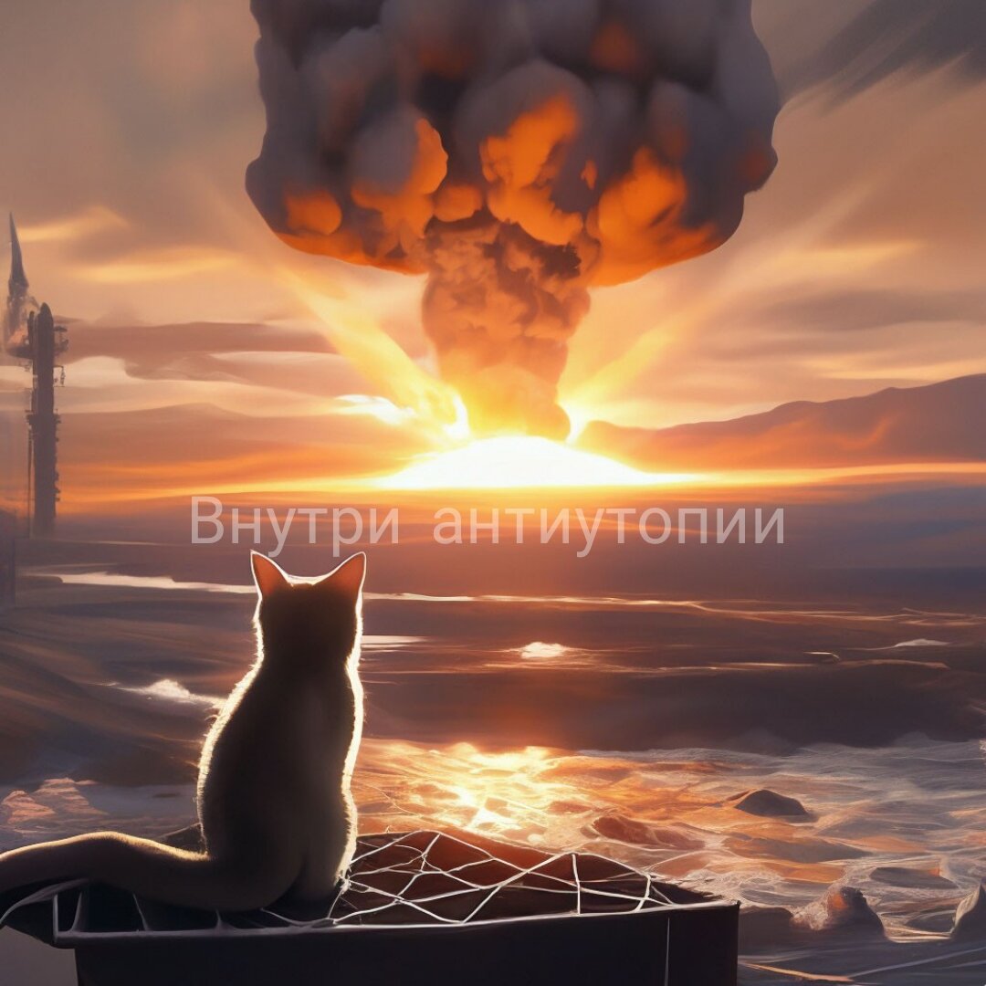 Кколыбель для кошки, К. Воннегут. Картинка от нейросети.