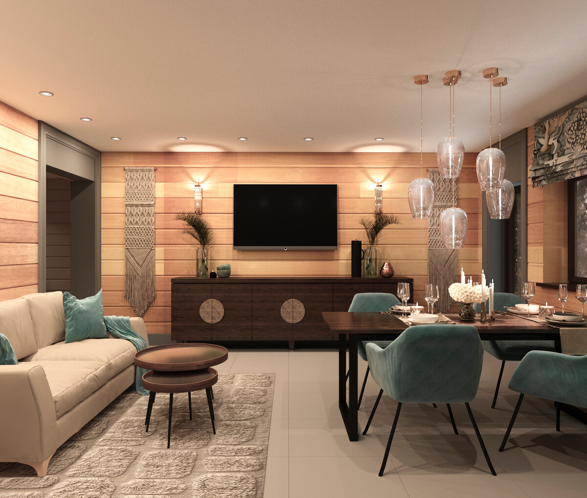 Дизайн интерьера загородного дома с кедром от Виктории Власовой