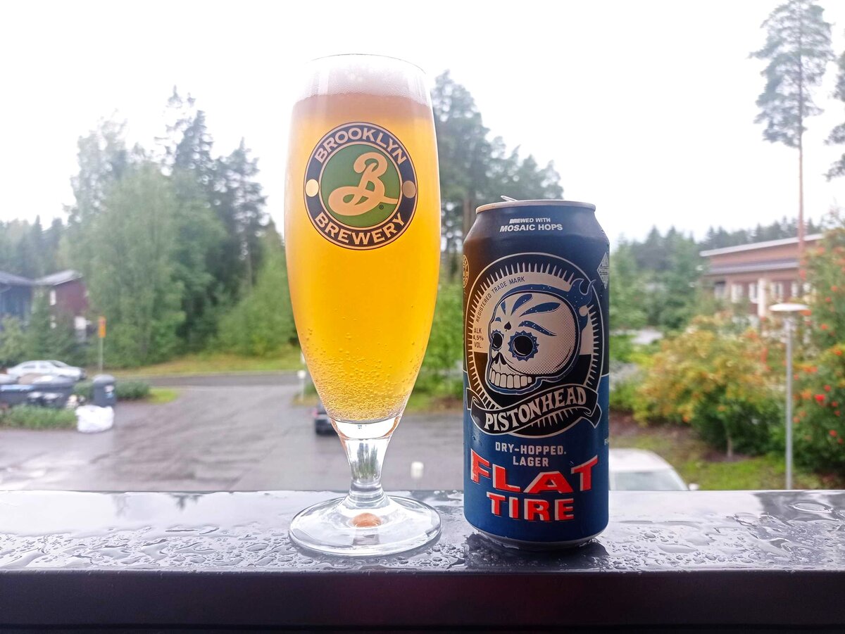 Pistonhead Flat Tire в бокале. Фото автора