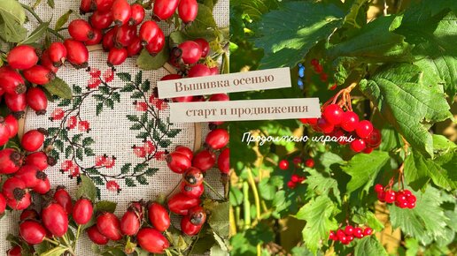 41. Осенняя вышивка: вышивальная игра Уютная осень, старт Mill Hill Herb garden 🧵🍂 | Вышивка крестом