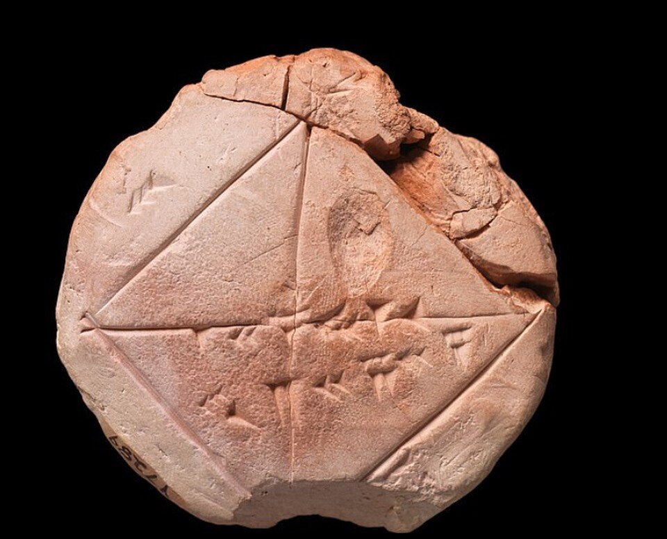    Древняя вавилонская глиняная табличка