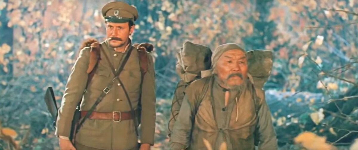 Кадр из кинофильма "Дерсу Узала", 1975 г., режиссер Акира Куросава, сценаристы Юрий Нагибин, Акира Куросава, композитор Исаак Шварц (скриншот) 