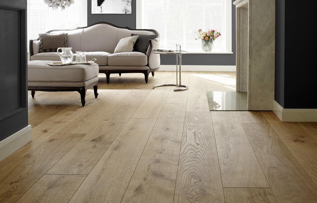 Пример инженерной доски в интерьере 