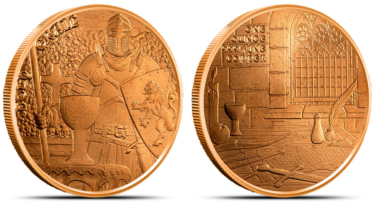 Святой Грааль шестая монета из серии, фото с сайта providentmetals.com