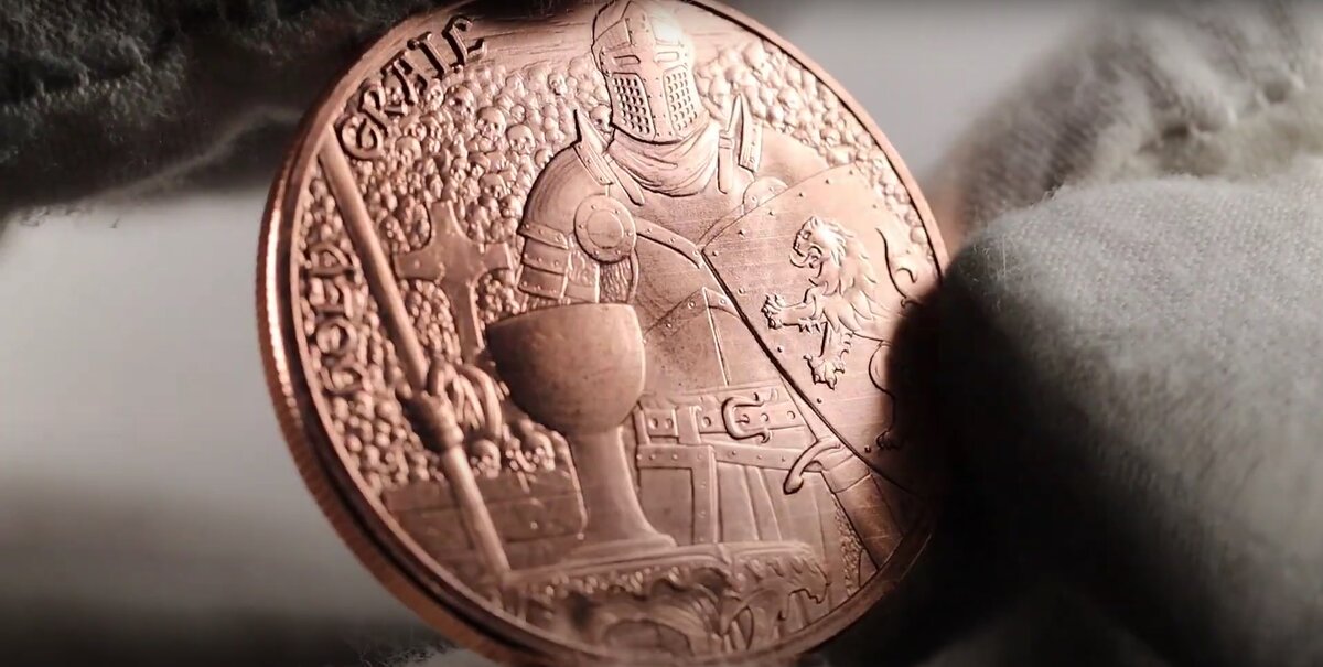 Святой Грааль 1 унция меди, фото с сайта JMBullion.com