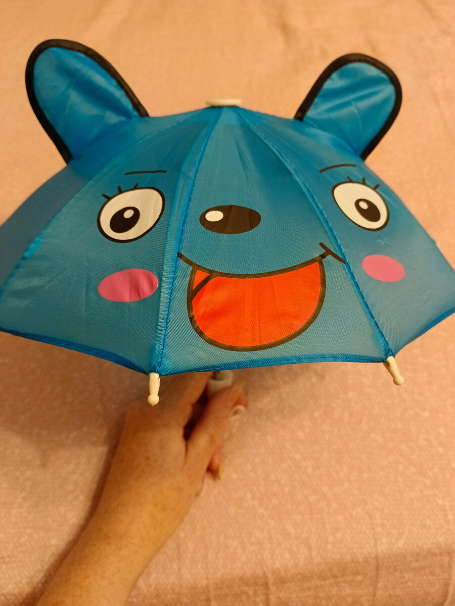 Вот такая смешная мордаха. В ушках проволочки.