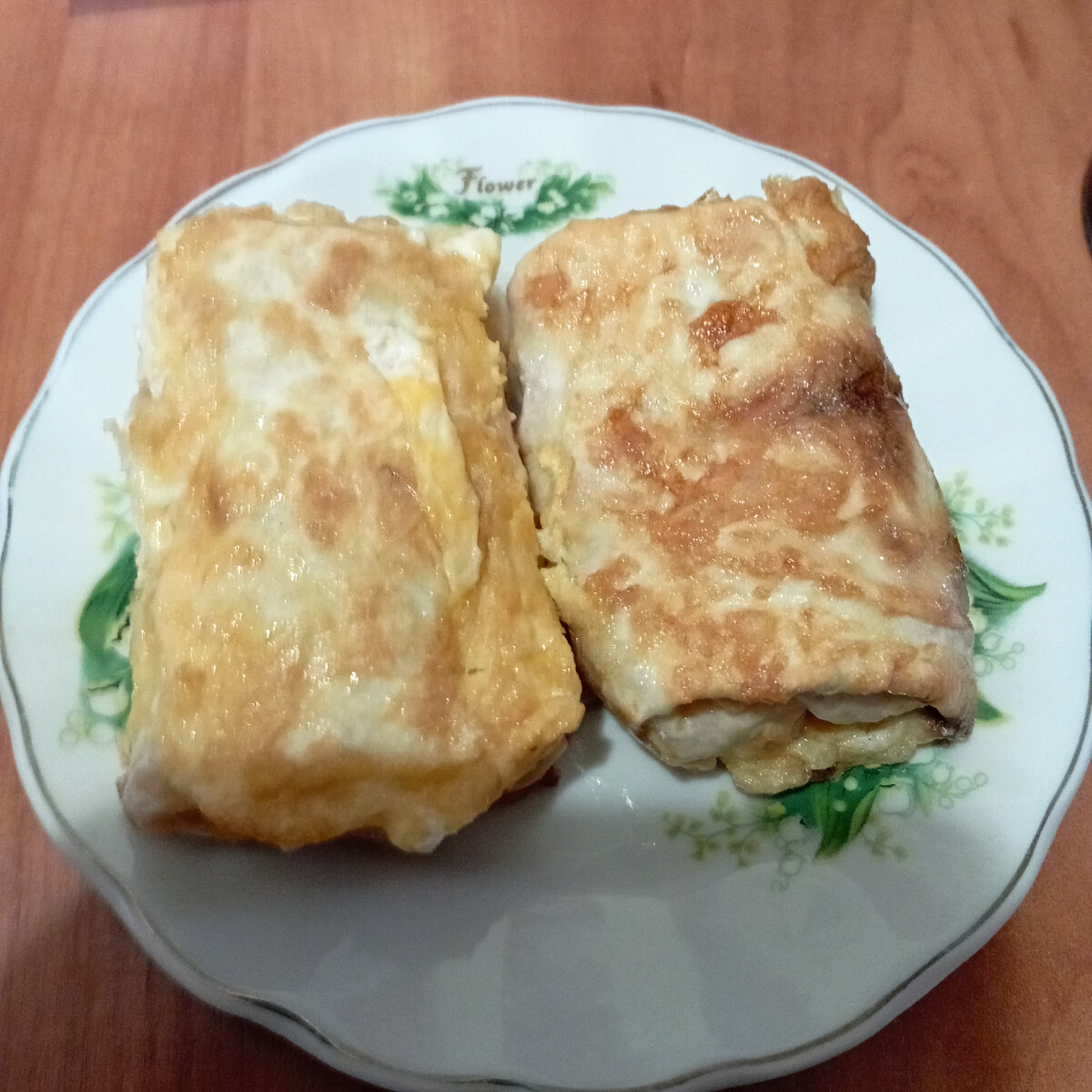Конвертик из лаваша с ветчиной и сыром  