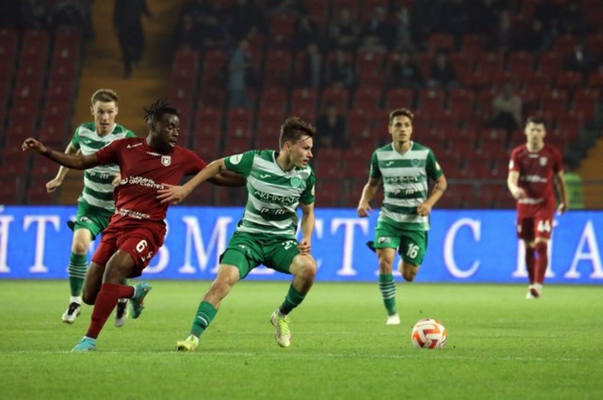    Грозненский «Ахмат» на своём стадионе проиграл казанскому «Рубину» - 1:0