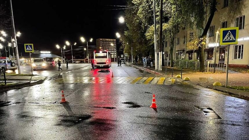 Место трагедии вскоре после ДТП