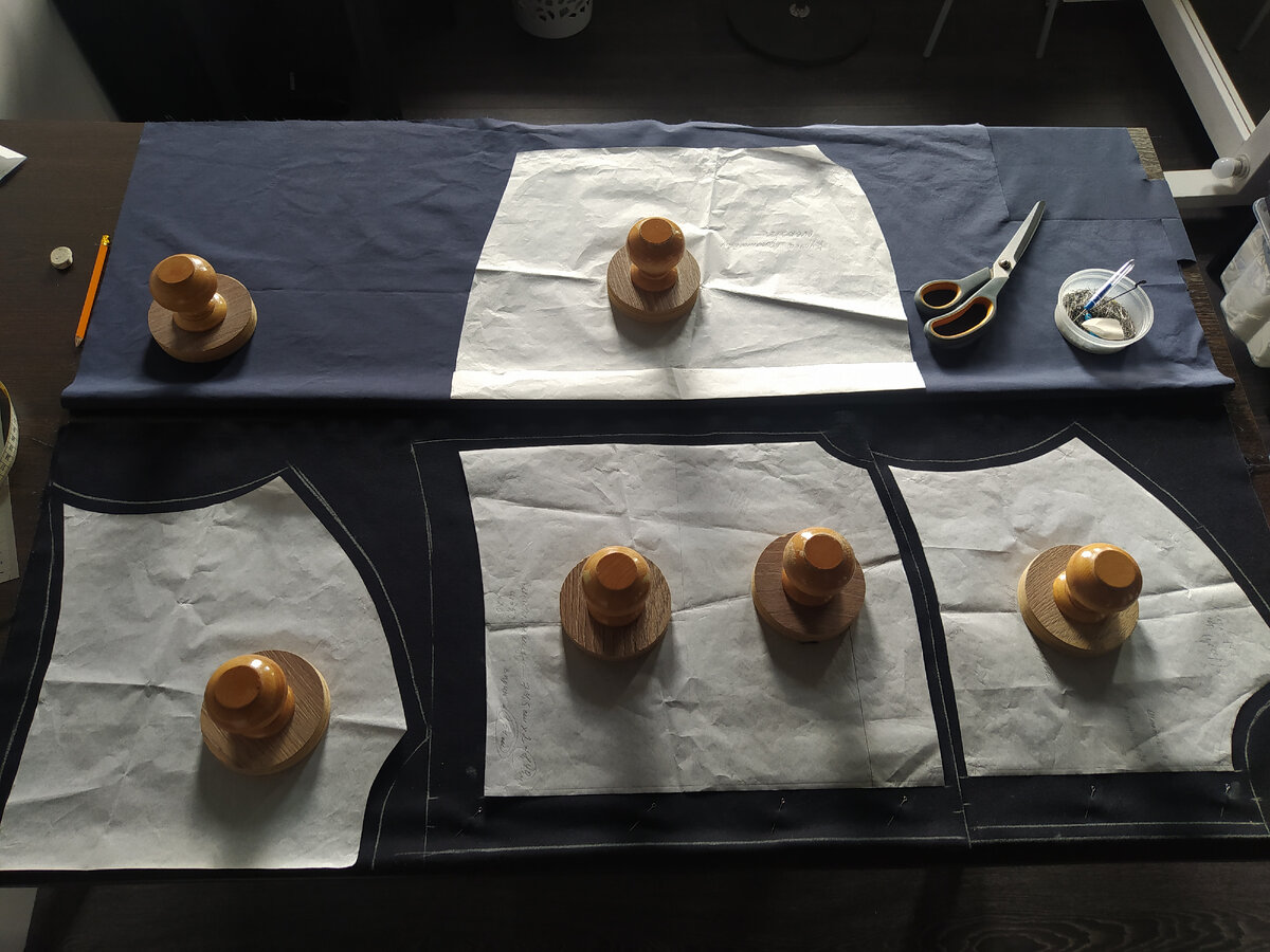 Распределение кроя по цветам