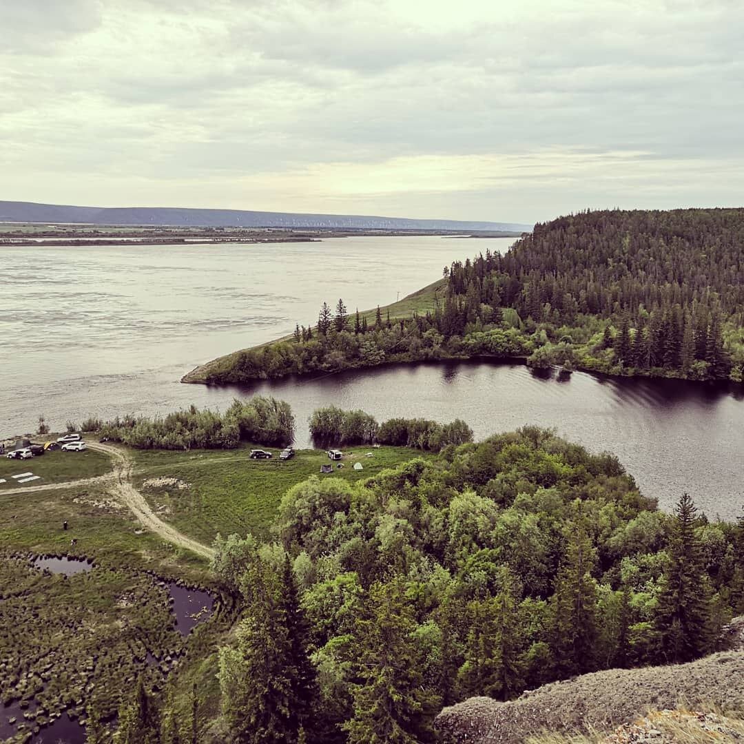 Вид сверху на место старта. Фото автора