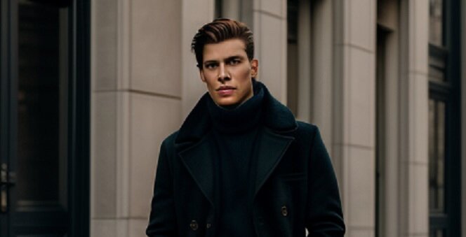 Юноша в чёрном (изображение сгенерировано через нейросеть)