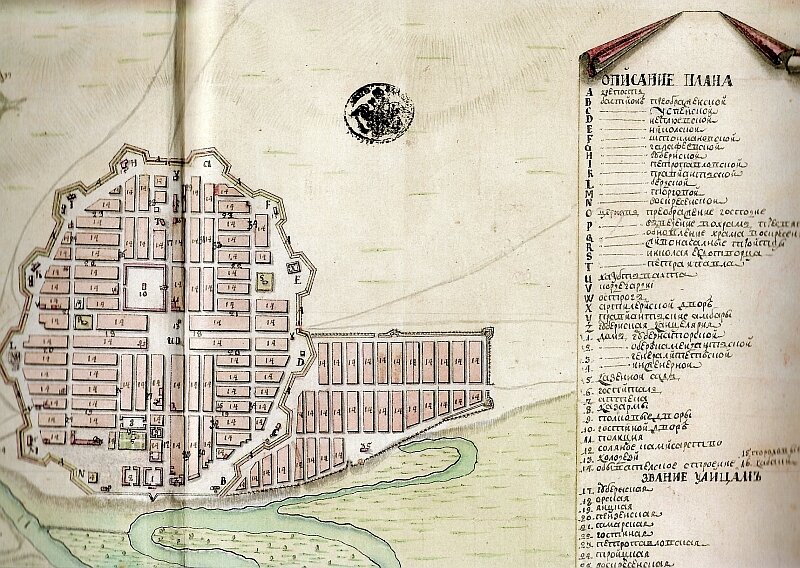 План города Оренбурга. 1760г