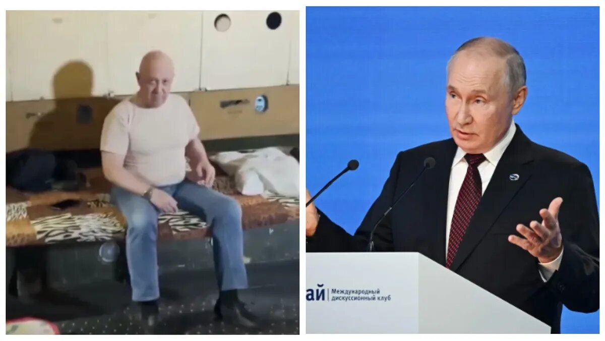 Евгений Пригожин/Владимир Путин. Фото: кадр из видео