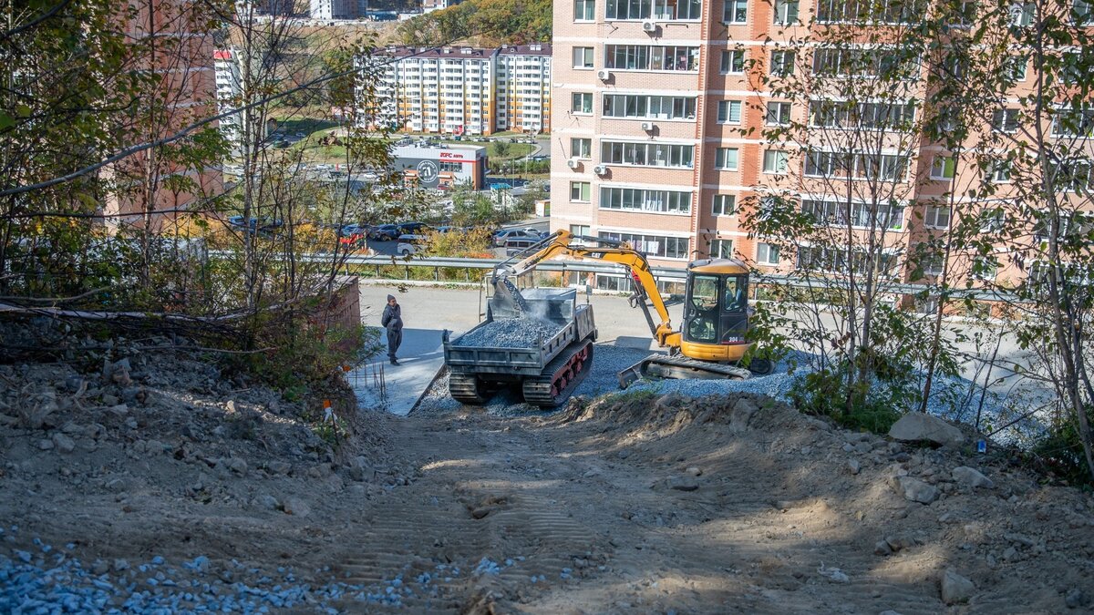     Работы по созданию парка в Снеговой Пади — в районе улицы Анны Щетининой — продолжаются во Владивостоке. Парк в этом большом микрорайоне появится в рамках нацпроекта «Жильё и городская среда».