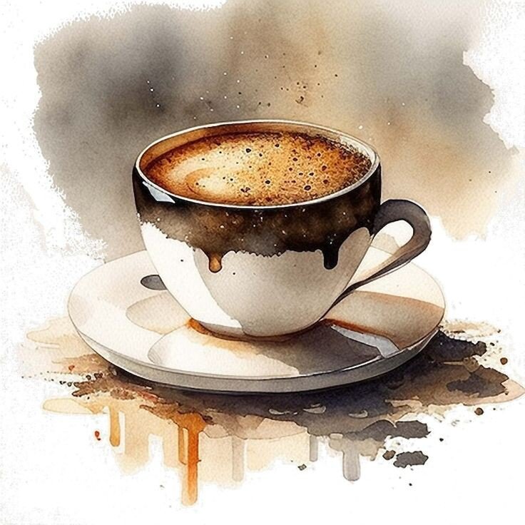 Нейрокартинка капучино