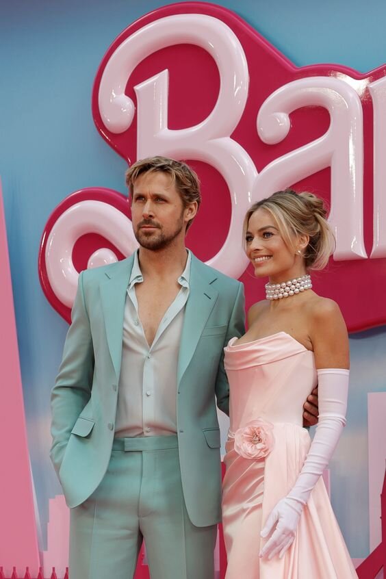 Актеры: Марго Робби и Райан Гослинг на премьере фильма "Барби", фото из открытых источников