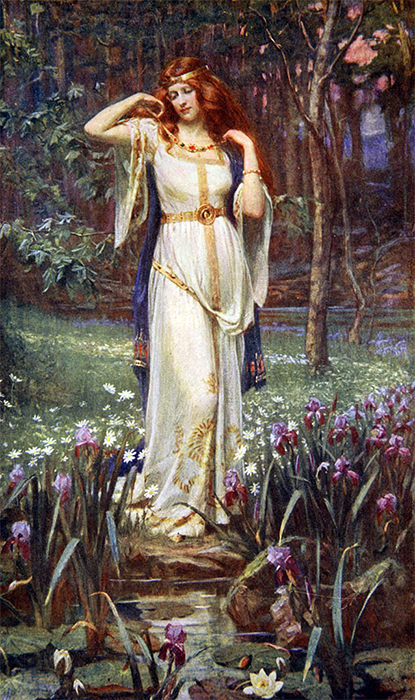 Джеймс Дойл Пенроуз. Фрейя, 1890