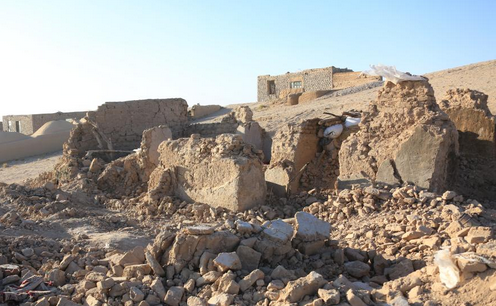 Дома, разрушенные землетрясением в Герате. Фото с сайта "Синьхуа"