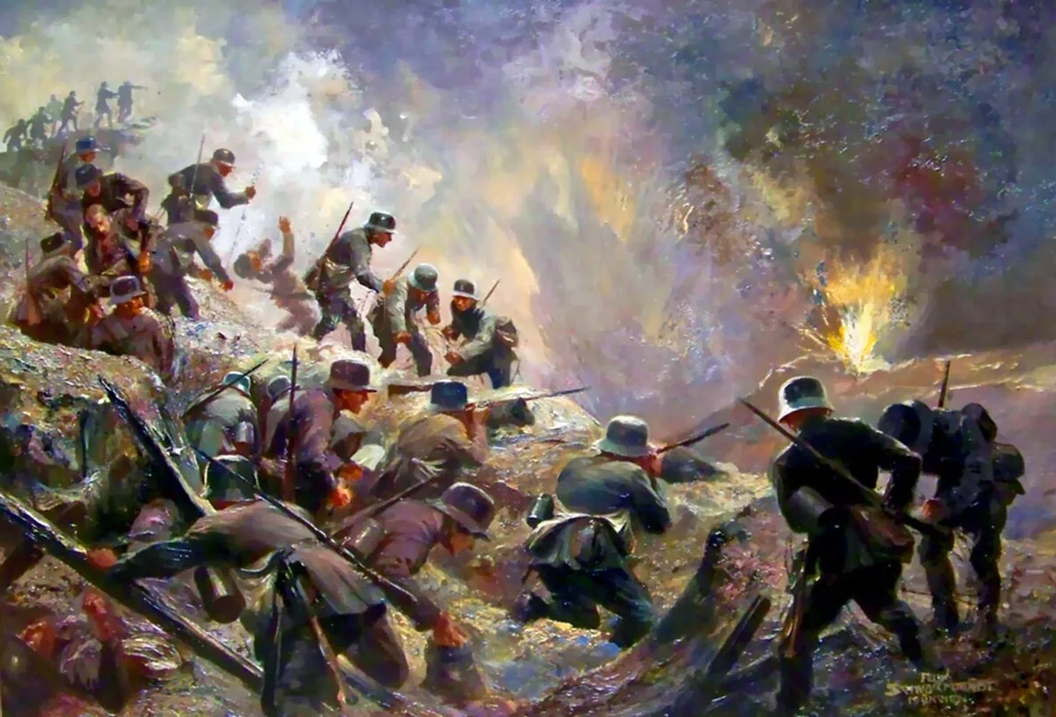 Рисунок начала первой мировой войны