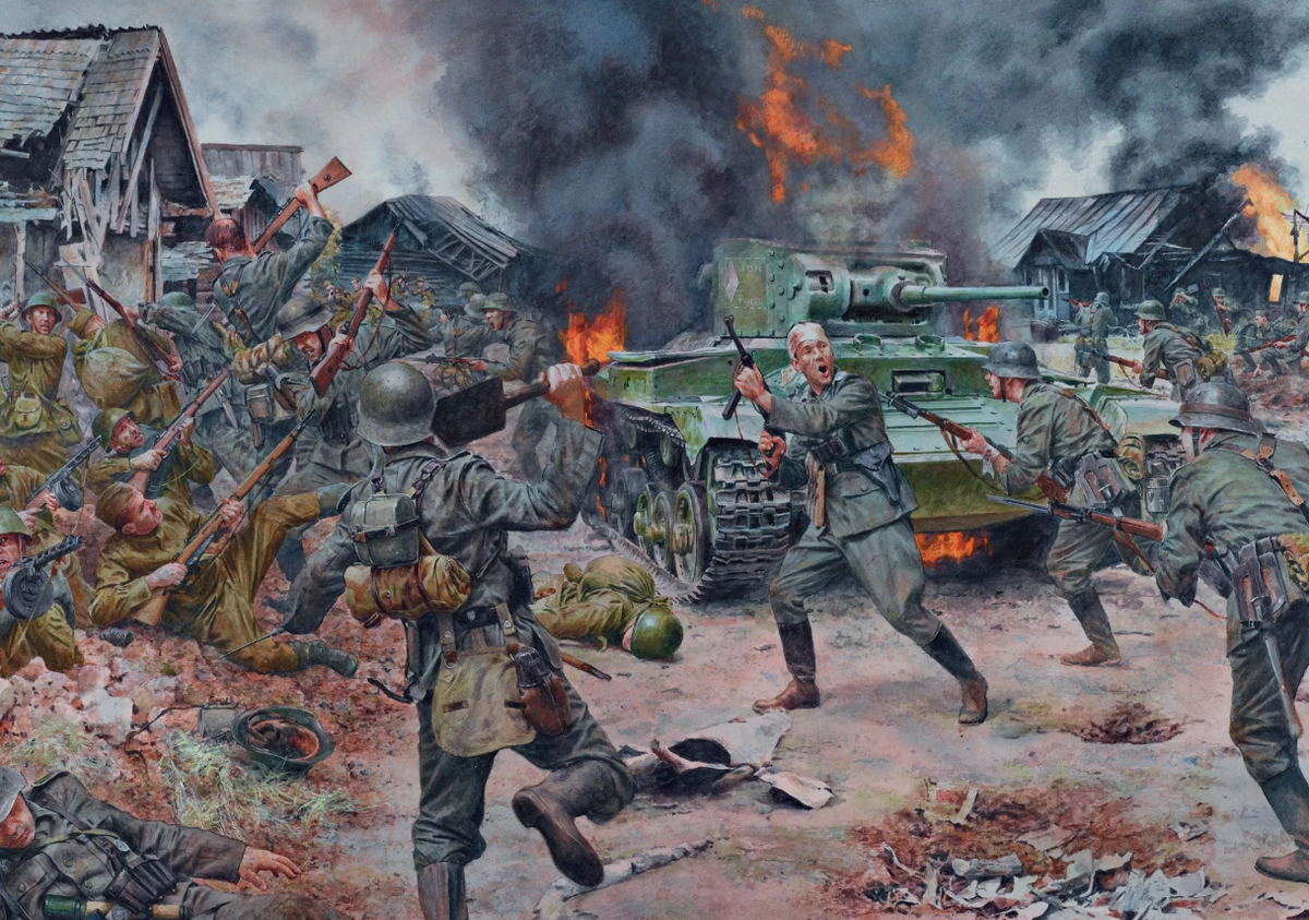 Рисунок событий 2 мировой войны.