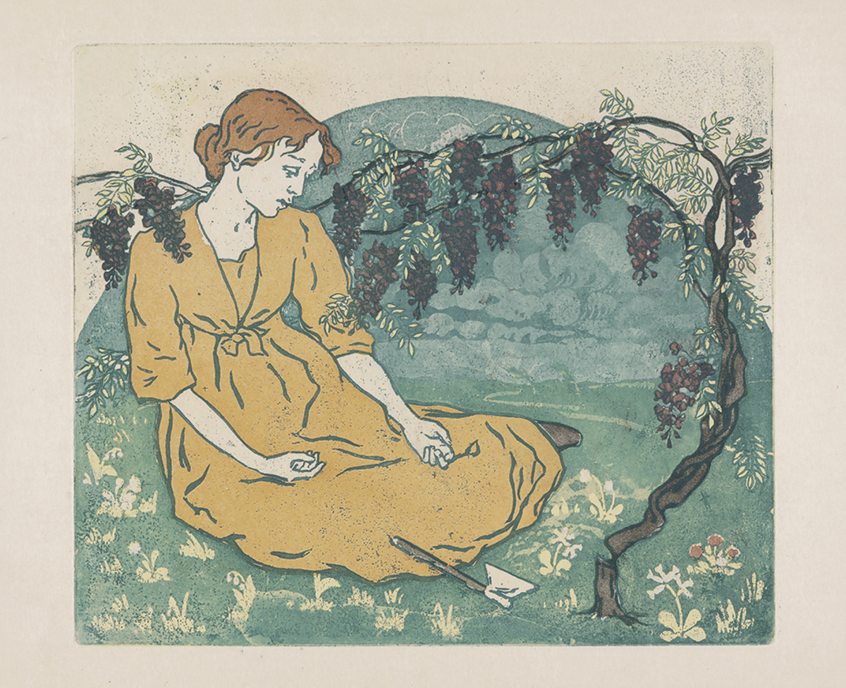 Мария Якунчикова-Вебер. Непоправимое (L’Irreparable). 1893–1894. Цветная акватинта. ГТГ.