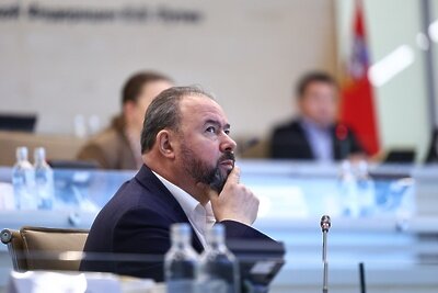    Министр энергетики Московской области Александр Самарин на совещании губернатора Московской области Андрея Воробьева с руководящим составом правительства Московской области и главами городских округов © Антон Чернов, «Подмосковье Сегодня»