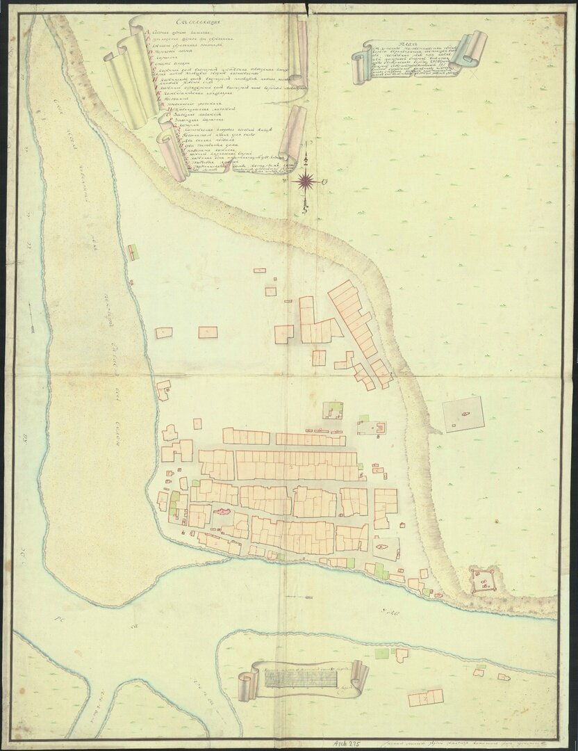 Рис. 2. План города Верхнеудинска 1784 г.