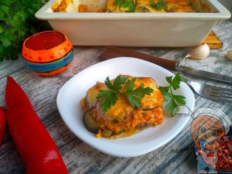 Мусака по-гречески с баклажанами Шеф-повар  📷
