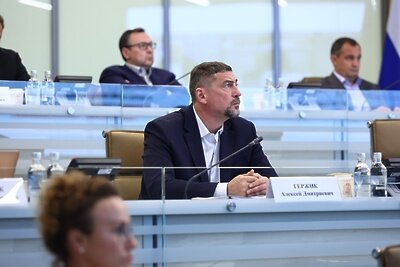    Министр транспорта и дорожной инфраструктуры правительства Московской области Алексей Гержик на совещании губернатора Московской области Андрея Воробьева с руководящим составом правительства Московской области и главами городских округов © Антон Чернов, «Подмосковье Сегодня»