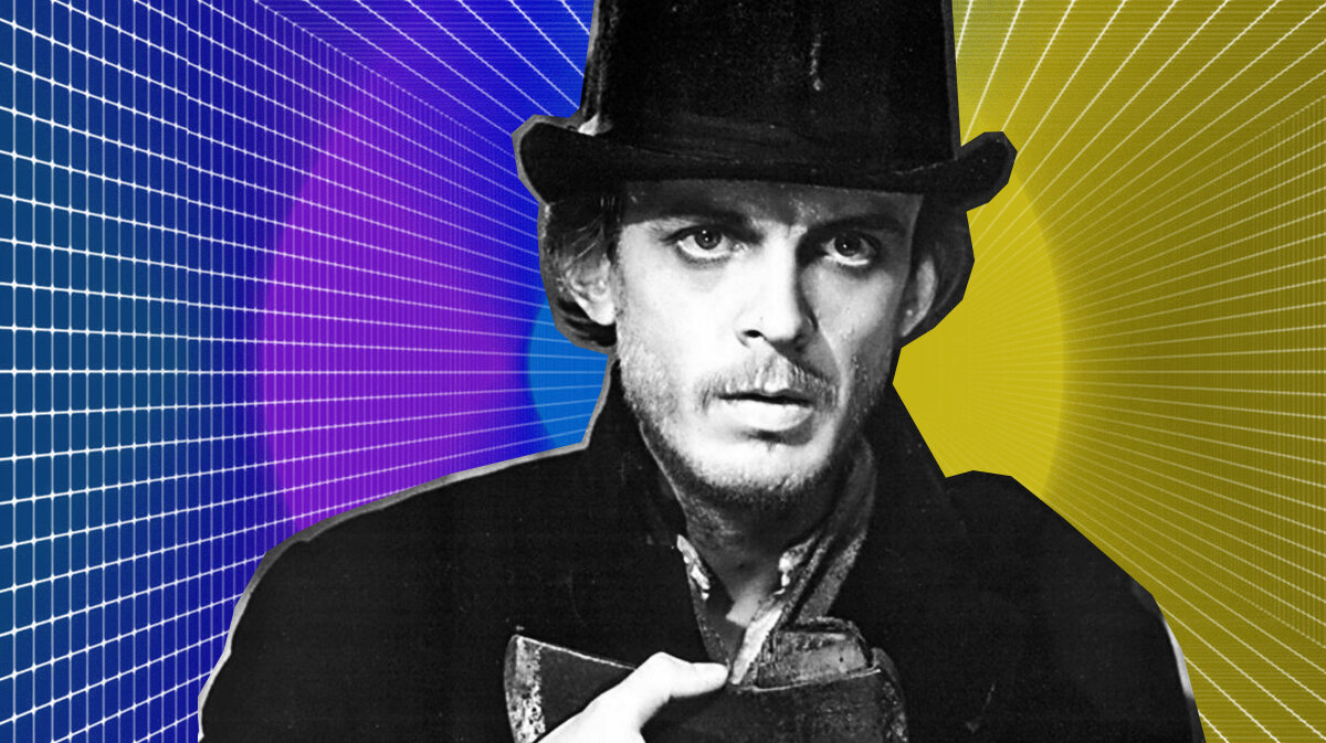 Иллюстрация на основе кадра из фильма «Преступление и наказание». Георгий Тараторкин в роли Раскольникова // Фото: www.russianlook.com