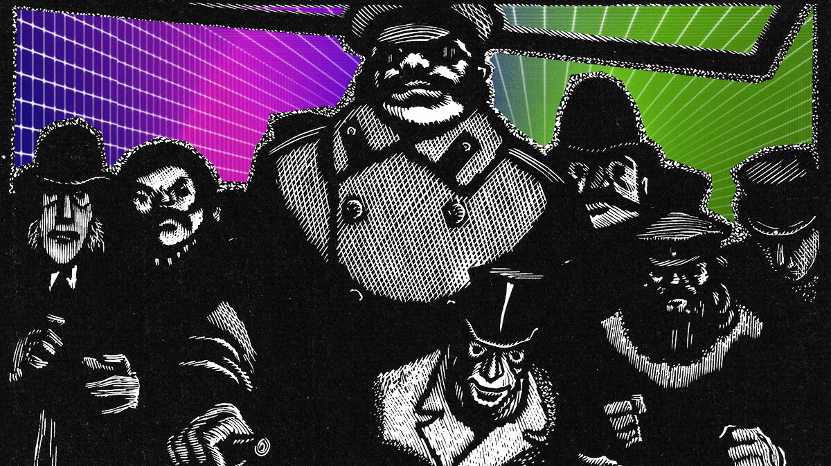 Иллюстрация на основе рисунка Андрея Гончарова к драматической трилогии А.В. Сухово-Кобылина // Источник рисунка: www.openklub.ru/item/12570