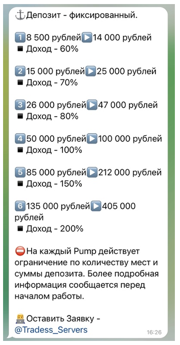 Размеры депозитов и обещаемого дохода регулярно меняются, но с незначительными колебаниями.