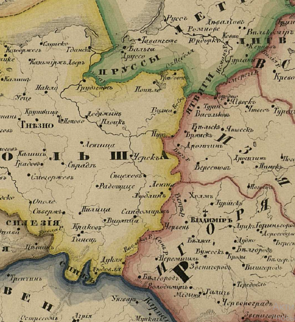 Источник: Исторический атлас Н. Павлищева, 1845-го года издания.
