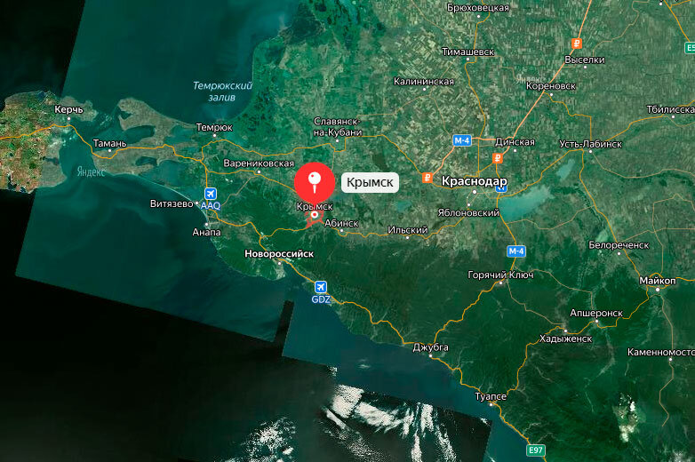 Снизу Черное море, сверху Азовское