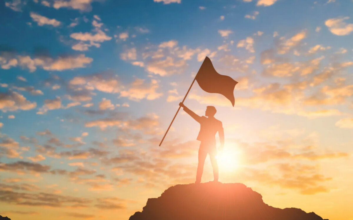 Флаг на горе