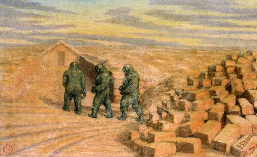 "Вечер в марсианской пустыне (1932)". Язеп Дроздович, Белоруссия